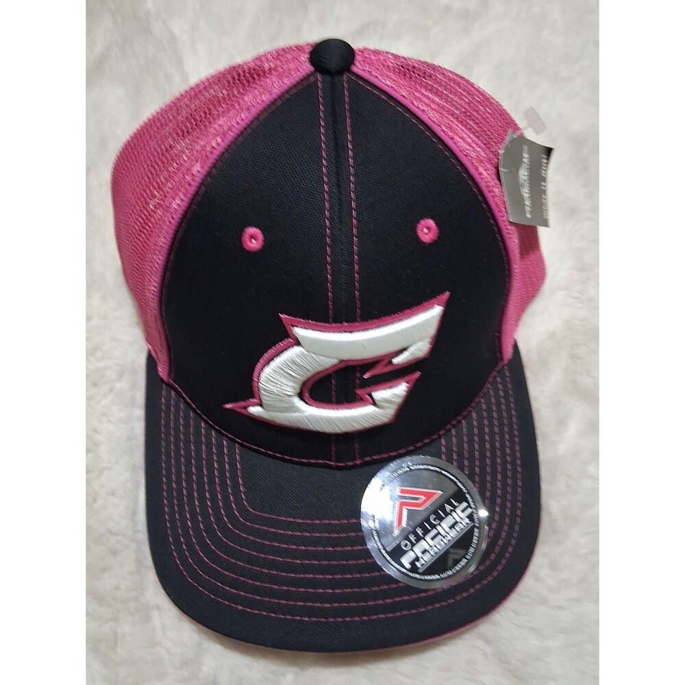 Pacific Women's Pink and Black Trucker Hat sz Large/ xl